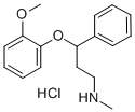 structure of CAS# 57754-86-6, Nisoxetine Hydrochloride;3-(2-Methoxyphenoxy)-N-Methyl-3-Phenyl-Propan-1-Amine Hydrochloride;[3-(2-Methoxyphenoxy)-3-Phenyl-Propyl]-Methyl-Amine Hydrochloride;Eu-0100901