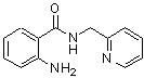 结构式 CAS# 57786-49-9, 2-氨基-N-(2-吡啶基甲基)苯甲酰胺