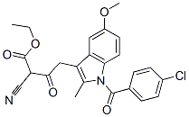 CAS#: 57846-37-4， 4-[1-(4-Chlorobenzoyl)-5-Methoxy-2-Methyl-1H-Indol-3-Yl]-2-Cyano-3-Oxobutyric Acid Ethyl Ester
