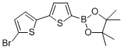 structure of CAS# 578715-23-8, 5'-Bromo-2,2'-bithiophene-5-boronic acid pinacol ester;2-(5'-Bromo-2,2'-Bithiophen-5-Yl)-4,4,5,5-Tetramethyl-1,3,2-Dioxaborolane 5'-Bromo-2,2'-Bithiophene-5-Boronic Acid Pinacol Ester;5-BROMO-5''-(4,4,5,5-TETRAMETHYL-1,3,2-DIOXABOROLAN-2-YL)-2,2''-BITHIOPHENE;2-(5'-Bromo-2,2'-Bithiophen-5-Yl)-4,4,5,5-Tetramethyl-1,3,2-Dioxaborolane