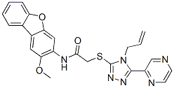CAS#: 578759-77-0， N-(2-Methoxy-3-Dibenzofuranyl)-2-[[4-(2-Allyl)-5-Pyrazinyl-4H-1,2,4-Triazol-3-Yl]Thio]-Acetamide