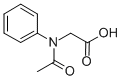 结构式 CAS# 579-98-6, N-乙酰基-N-苯基甘氨酸