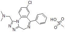 CAS#: 57938-82-6， Adinazolam Mesylate