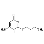 CAS#: 57939-39-6， 6-Amino-2-(Butylsulfanyl)-4-Pyrimidinol