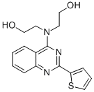 CAS#: 58139-47-2， 4-Bis(2-Hydroxyethyl)Amino-2-(2-Thienyl)Quinazoline