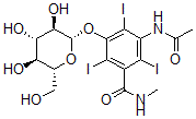CAS#: 58199-95-4， 5-(Acetylamino)-3-(beta-D-Glucopyranosyloxy)-N-Methyl-2,4,6-Triiodobenzamide