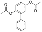 structure of CAS# 58244-28-3, Biphenyl-2,5-diyl diacetate;(4-Acetoxy-2-Phenyl-Phenyl) Acetate;Acetic Acid (4-Acetoxy-2-Phenylphenyl) Ester;Acetic Acid (4-Acetoxy-2-Phenyl-Phenyl) Ester