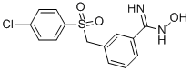 structure of CAS# 583059-52-3, 3-[(4-Chlorophenyl)Sulfonyl]Methyl-N-Hydroxybenzenecarboximidamide