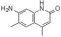 structure of CAS# 58336-28-0, 7-Amino-4,6-Dimethyl-2(1H)-Quinolinone;7-Amino-4,6-dimethyl-2-quinolinol;7-Amino-4,6-dimethyl-quinolin-2-ol;AIDS153485