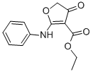 结构式 CAS# 58337-16-9, 2-苯胺基-4-氧代-4,5-二氢-3-呋喃羧酸乙酯