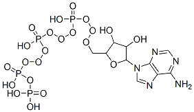CAS 登录号：58337-43-2， [[[[5-(6-氨基嘌呤-9-基)-3,4-二羟基-四氢呋喃-2-基]甲氧基-羟基-磷酰]氧基-羟基-磷酰]氧基-羟基-磷酰]氧基膦酸