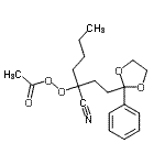 CAS#: 58422-92-7， 3-Cyano-1-(2-Phenyl-1,3-Dioxolan-2-Yl)-3-Heptanyl Ethaneperoxoate