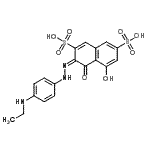 CAS#: 5850-55-5， (3E)-3-{[4-(Ethylamino)Phenyl]Hydrazono}-5-Hydroxy-4-Oxo-3,4-Dihydro-2,7-Naphthalenedisulfonic Acid