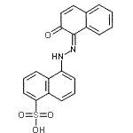 CAS#: 5850-93-1， 5-[(2Z)-2-(2-Oxo-1(2H)-Naphthalenylidene)Hydrazino]-1-Naphthalenesulfonic Acid