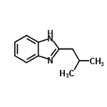 结构式 CAS# 5851-45-6, 2-异丁基-1H-苯并咪唑