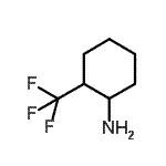 structure of CAS# 58665-69-3, 2-(Trifluoromethyl)Cyclohexanamine;MFCD09040726
