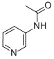 structure of CAS# 5867-45-8, 3-Acetamidopyridine;N-(3-Pyridyl)Acetamide;N-Pyridin-3-Ylethanamide;Zinc00152540