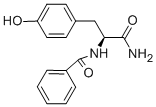 结构式 CAS# 58690-81-6, N-苯甲酰基-L-酪氨酰胺