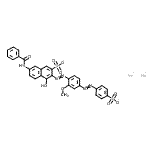CAS 登录号：5873-27-8， 二钠7-(苯甲酰基氨基)-4-羟基-3-({2-甲氧基-4-[(4-磺酸苯基)偶氮]苯基}偶氮)-2-萘磺酸酯