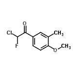 CAS#: 58750-70-2， 2-Chloro-2-Fluoro-1-(4-Methoxy-3-Methylphenyl)Ethanone