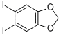 structure of CAS# 5876-52-8, 5,6-Diiodobenzo(1,3)Dioxole;1,2-DIIODO-4,5-METHYLENEDIOXYBENZENE;5,6-DIIODOBENZO(1,3)DIOXOLE