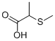 structure of CAS# 58809-73-7, 2-(Methylthio)-Propanoic Acid;2-(Methylthio)Propanoic Acid;2-(Methylthio)Propionic Acid;(R)-2-(Methylthio)Propionic Acid