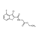 CAS#: 588677-16-1， Ethyl N-[(3-Chloro-4-Fluoro-1-Benzothiophen-2-Yl)Carbonyl]Glycinate