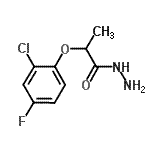 结构式 CAS# 588677-35-4, 2-(2-氯-4-氟苯氧基)丙酰肼