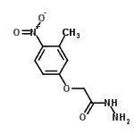 结构式 CAS# 588679-98-5, 2-(3-甲基-4-硝基苯氧基)乙酰肼