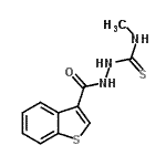 CAS#: 588686-01-5， 2-(1-Benzothiophen-3-Ylcarbonyl)-N-Methylhydrazinecarbothioamide
