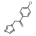 结构式 CAS# 58905-19-4, 1-(4-氯苯基)-2-(1H-1,2,4-三唑-1-基)乙酮