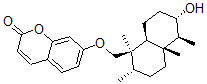 CAS#: 58939-88-1， rel-7-[[(1R,2S,4aR,5S,6S,8aS)-Decahydro-6-hydroxy-1,2,4a,5-tetramethyl-1-naphthalenyl]methoxy]-2H-1-Benzopyran-2-one