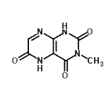 CAS#: 58947-87-8， 3-Methyl-1,5-Dihydro-2,4,6(3H)-Pteridinetrione