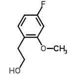 structure of CAS# 589755-50-0, 2-(4-Fluoro-2-Methoxyphenyl)Ethanol;2-(4-fluoro-2-methoxyphenyl)ethanol