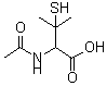 structure of CAS# 59-53-0, N-Acetyl-DL-Penicillamine;(2S)-2-Acetamido-3-Methyl-3-Sulfanyl-Butanoate;(2S)-2-Acetamido-3-Mercapto-3-Methylbutanoate;(2S)-2-Acetamido-3-Mercapto-3-Methyl-Butyrate