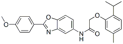 CAS#: 590394-00-6， N-[2-(4-Methoxyphenyl)-5-Benzoxazolyl]-2-[5-Methyl-2-(Isopropyl)Phenoxy]-Acetamide