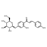 CAS#: 59122-93-9， 3-Hydroxy-4-[(2E)-3-(4-hydroxyphenyl)-2-propenoyl]phenyl beta-D-glucopyranoside