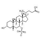 CAS#: 59132-31-9， (3alpha,5beta,7alpha,8xi)-3,24-Dihydroxy-24-Oxocholan-7-Yl Sulfate