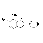 CAS#: 591720-54-6， 6,7-Dimethyl-2-(4-Pyridinyl)Indoline