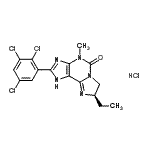 CAS#: 591771-91-4， (8R)-8-Ethyl-4-Methyl-2-(2,3,5-Trichlorophenyl)-1,4,7,8-Tetrahydro-5H-Imidazo[2,1-I]Purin-5-One Hydrochloride (1:1)