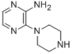 structure of CAS# 59215-43-9, 2-Amino-3-Piperazin-1-Ylpyrazine;Pyrazinamine, 3-(1-Piperazinyl)- (9CI);3-PIPERAZIN-1-YLPYRAZIN-2-YLAMINE;2-AMINO-3-PIPERAZIN-1-YLPYRAZINE