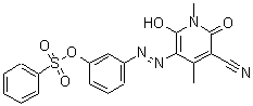 CAS#: 59312-61-7， 1,2-Dihydro-6-Hydroxy-1,4-Dimethyl-2-Oxo-5-[[3-[(Phenylsulphonyl)Oxy]Phenyl]Azo]Nicotinonitrile