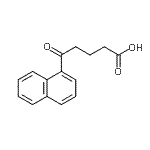 结构式 CAS# 59345-41-4, 5-(1-萘基)-5-氧代戊酸