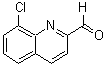 结构式 CAS# 59394-28-4, 8-氯-2-喹啉甲醛