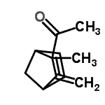CAS 登录号：59435-87-9， 1-(2-甲基-3-亚甲基双环[2.2.1]庚-5-烯-2-基)乙酮