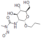 CAS 登录号：59465-75-7， 丙基 2-脱氧-2-(3-甲基-3-亚硝基脲基)-alpha-D-吡喃葡萄糖苷