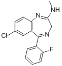 CAS#: 59467-61-7， [7-Chloro-5-(2-Fluoro-Phenyl)-3H-Benzo[E][1,4]Diazepin-2-Yl]-Methyl-Amine
