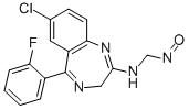 CAS#: 59467-62-8， 7-Chloro-5-(2-Fluorophenyl)-2-(N-Nitrosomethylamino)-3H-1,4-Benzodiazepine