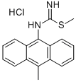 结构式 CAS# 59474-01-0, (10-甲基-9-蒽基)硫代氨基亚胺酸甲酯盐酸盐