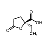 CAS#: 594845-75-7， (2S)-2-Ethyl-5-Oxotetrahydro-2-Furancarboxylic Acid